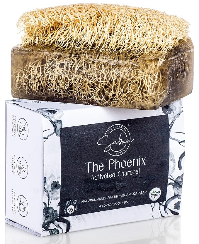Sabun Co. - The Ultimate Bath | Natural Loofah Soap Bar Variety Gift Pack - [Aloe Vera, Lavender Oil, Lemon Peel Oil, Shea Butter, Activated Charcoal, Donkey Milk & Honey ] Handmade Natural Luffa Soap