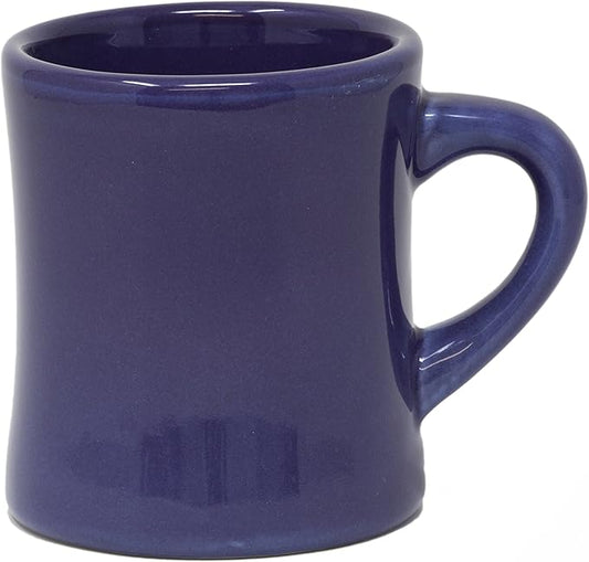 Funny Guy Mugs Classic Retro Diner Coffee Mug - Heavy Duty 10 Oz Stoneware Cup with Easy Grip Handle - Ideal for Hot and Cold Beverages (Purple, 10 Ounce)