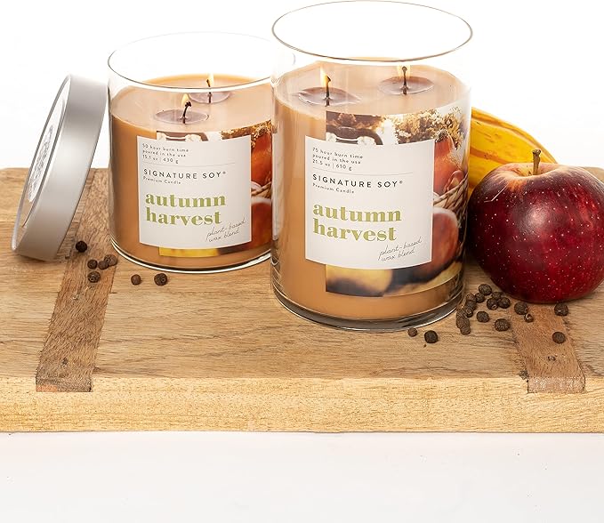 Lidded Autumn Harvest Scented Candle