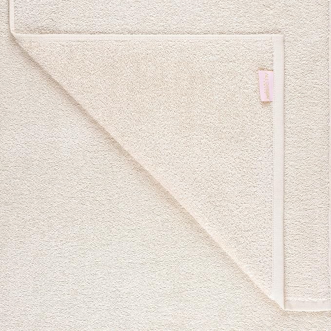Quick-Dry, Soft & High Absorbent Fingertip Towels for Bathroom Cotton Soft Feel Fingertip Towels 11"x17" | Daily Use 100% Cotton Towels for Bathroom, Gym & More | (4 Pcs, Ivory Lace)