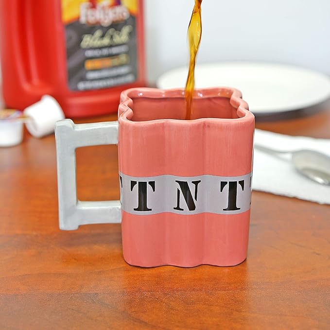 TNT Dynamite Ceramic Coffee Mug - Fairly Odd Novelties - Funny Explosive Bomb Tea Cup Gift