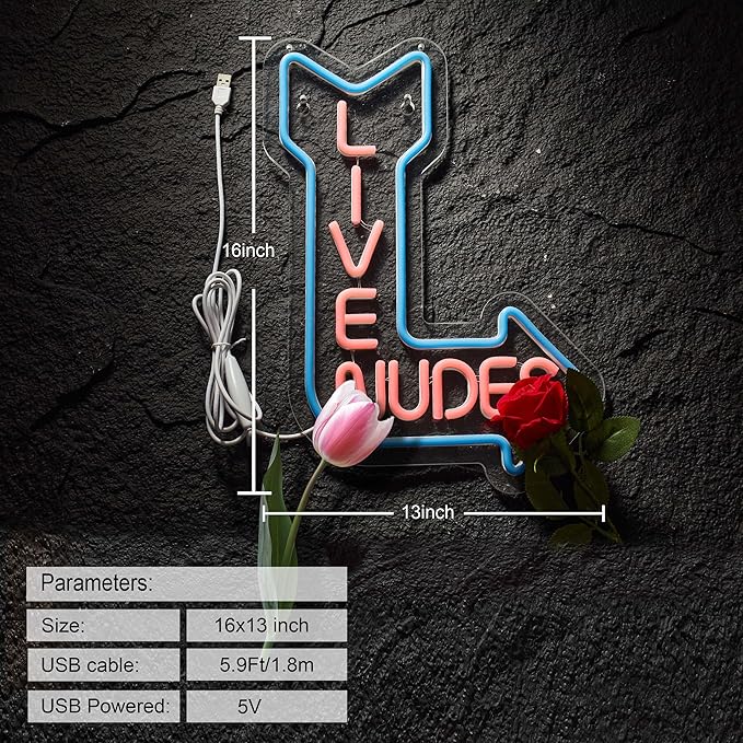 Neon Sign for Wall Decor Man Cave Bar Beer Home Art Neon Light LED Neon Lights Signs with Dimmer for Bedroom Office Hotel Pub Recreation Room Sign(15X13inches)
