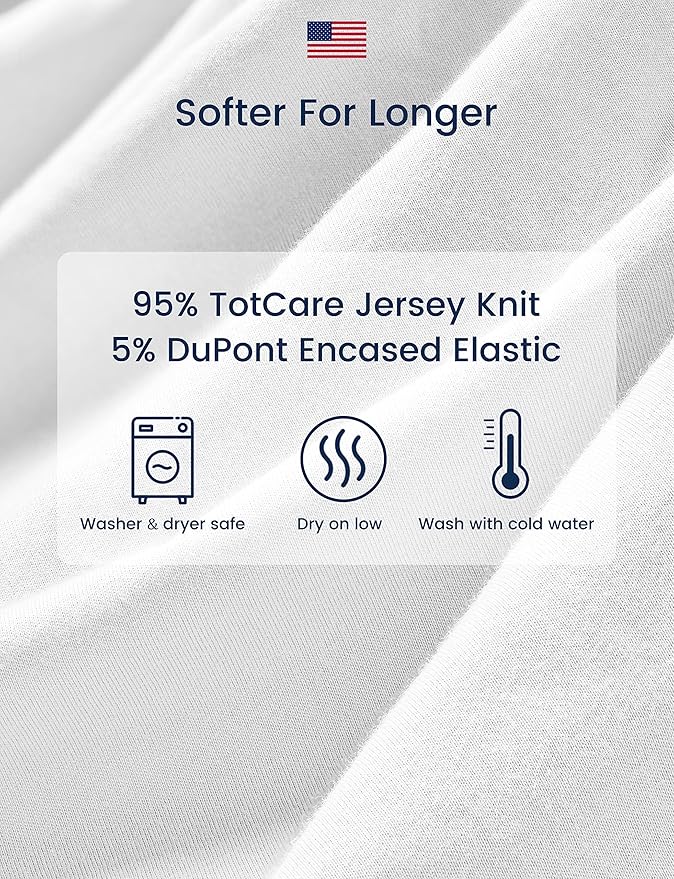 TotAha Pack and Play Sheets Fitted, Buttery Soft Dinosaur Mini Crib Sheets Boy, Stretchy Graco Pack n Play Mattress Sheet, 2-Pack Universal Fit Playard Mattress Cover, All-Season Jersey-Knit