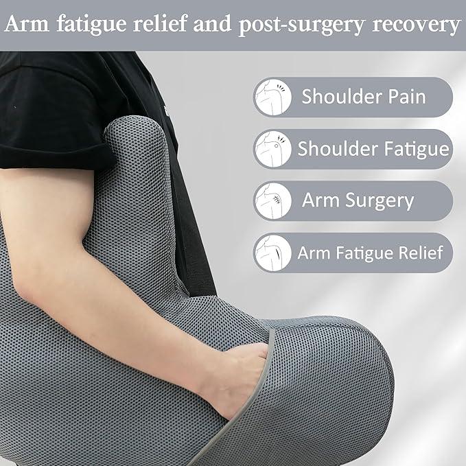Post Shoulder Surgery Pillow, Inflatable Shoulder Pillow for Shoulder Pain, Arm Pillows for Adults After Surgery, Side Sleeper Pillow for Neck and Shoulder Pain Relief,Support Pillow for Rotator Cuff