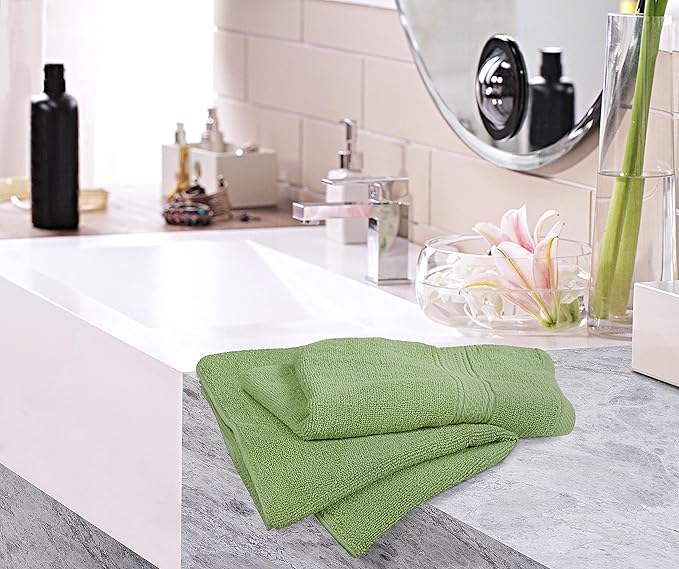 Utopia Towels 6 Pack Premium Hand Towels Set, 16 by 28 inches, 100% Ring Spun Cotton, Ultra Soft and Highly Absorbent 600GSM Towels for Bathroom, Gym, Shower, Hotel, and Spa, Sage Green