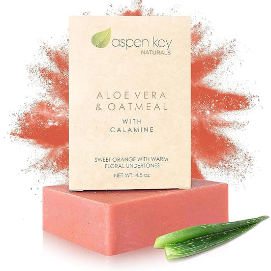 Aspen Kay Naturals Soap Bars (1, Aloe Vera & Oat Meal With Calamine)