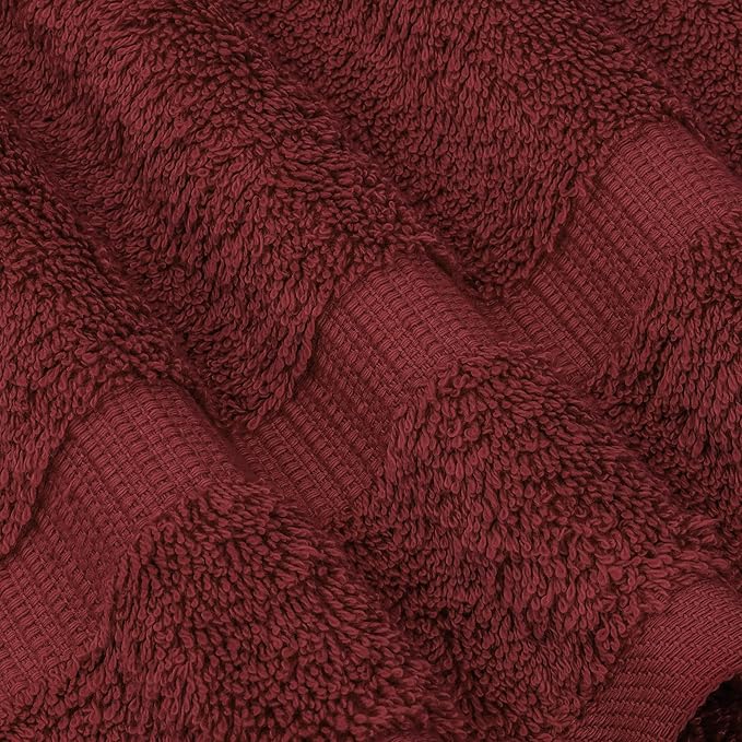 Chakir Turkish Linens | Hotel & Spa Quality 100% Cotton Premium Turkish Towels | Soft & Absorbent (4-Piece Bath Towels, Cranberry)