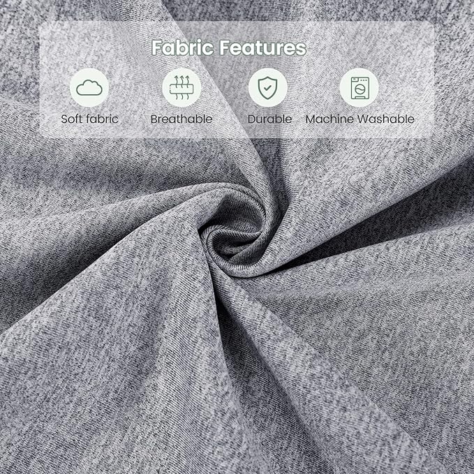 Bed Wedge Pillow for Headboard Full Size(54"X10"X6"), Comfy Headboard Pillow Wedge for Gap(0-6''), Triangle Mattress Wedge Pillow for Sleeping Reading, Bed Gap Filler for Headboard(Grey)