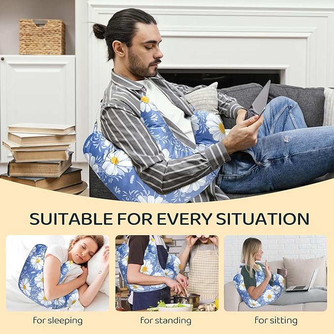Rotator Cuff Pillow Post Shoulder Surgery Recovery Supplies Pillow,Providing Support for Post-Surgery Shoulder Comfortable Cotton Bag Pillow With an Detachable Design Post Surgery Shoulder Pillow