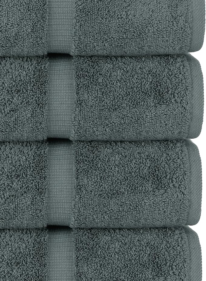 Chakir Turkish Linens, 100% Cotton Premium Quality Turkish Bath Sheets (35''x70'' Large Bath Sheet Towels - Dark Gray)