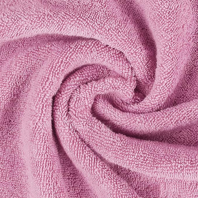 Utopia Towels 6 Piece Premium Hand Towels Set, 16 by 28 inches, 100% Ring Spun Cotton, Lightweight and Highly Absorbent Towels for Bathroom, Travel, Camp, Hotel, and Spa, Pink