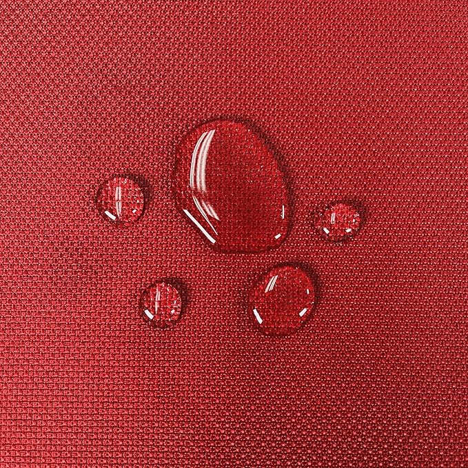 2 Pack 23X23X5 Inch Outdoor Water-Resistant Cushion Pillow Replacement Covers Only with Zipper for Patio Furniture, Sofa, Loveseat, Deep Seat Chair in Savvy Red Color