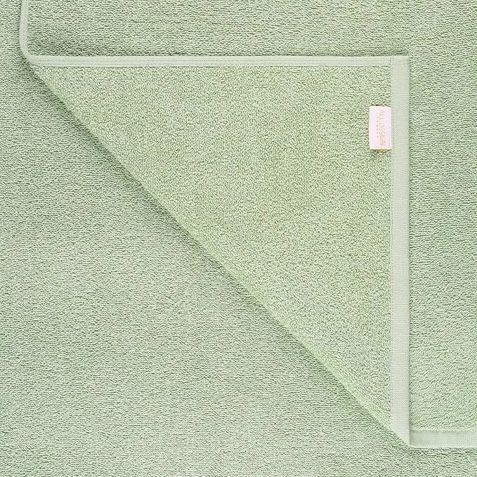 Quick-Dry, Soft & High Absorbent Hand Towels 16"x29" Cotton Turkish Hand Towel Set of 4 | Daily Use 100% Cotton Towels for Bathroom, Gym & More | Bathroom Hand Towels (4 Pcs, Green)