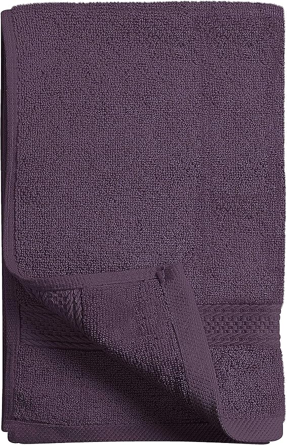 Utopia Towels 6 Pack Premium Hand Towels Set, 16 by 28 inches, 100% Ring Spun Cotton, Ultra Soft and Highly Absorbent 600GSM Towels for Bathroom, Gym, Shower, Hotel, and Spa, Plum