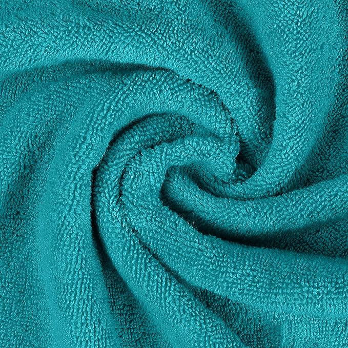 Utopia Towels 6 Piece Premium Hand Towels Set, (16 x 28 inches) 100% Ring Spun Cotton, Lightweight and Highly Absorbent Towels for Bathroom, Travel, Camp, Hotel, and Spa (Turquoise)