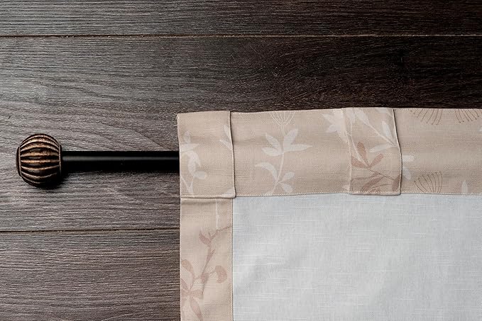 Maison d' Hermine Curtains for Living Room 100% Cotton 84 inch Length One Panel Light Filtering Curtains for Bedroom Windows with Rod and Loop Pockets Drapes (Louxor Beige, 50" W x 84" L)
