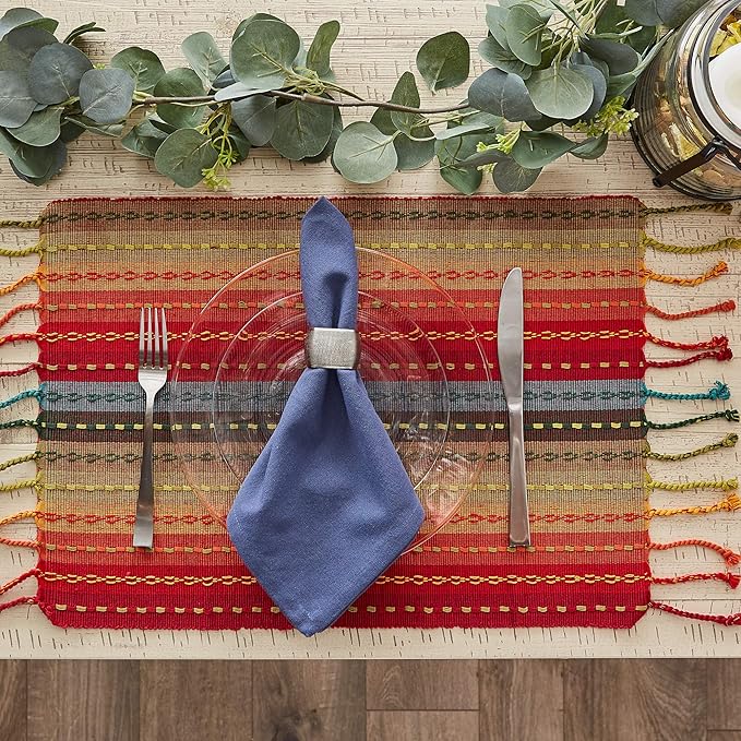 DII Southwest Collection Tabletop, Placemat Set, Spice, 6 Piece