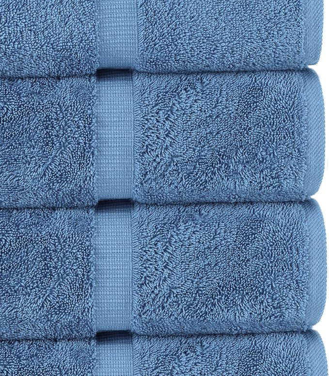 Chakir Turkish Linens, 100% Cotton Premium Quality Turkish Bath Sheets (35''x70'' Large Bath Sheet Towels - Wedgewood)